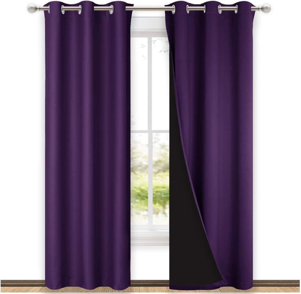 NICETOWN Room Warming Blackout Curtains for Total Light Control