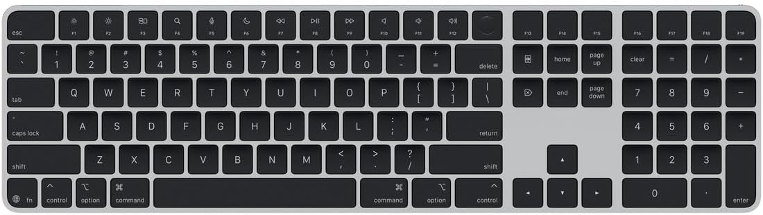 Apple Magic Keyboard: Touch ID, Numeric Keypad, Black - US English