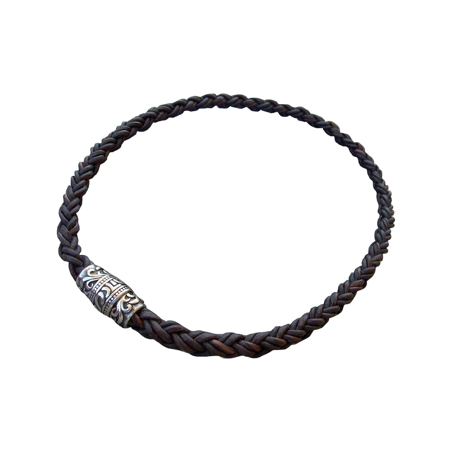 Thick Braided Leather Necklace for Men - Ultimate Comfort & Style