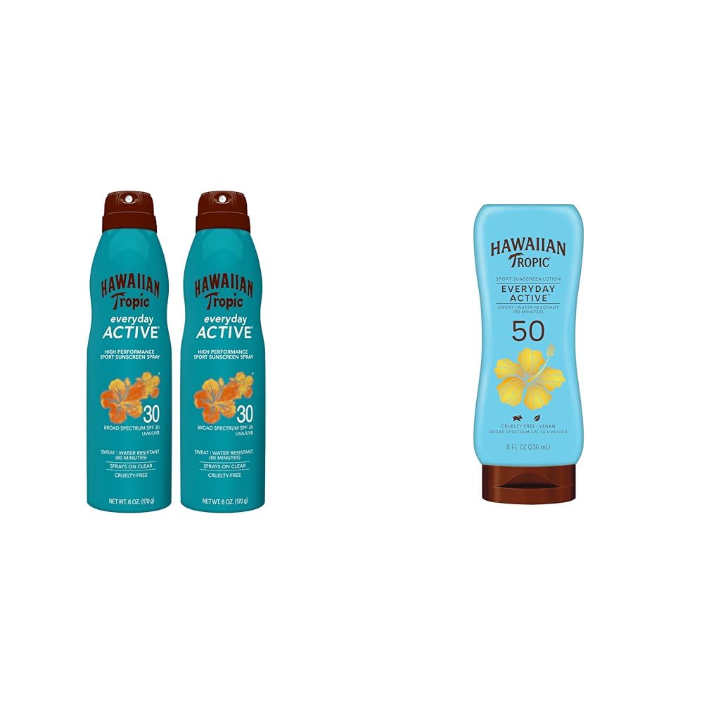 Hawaiian Tropic Everyday Active Sunscreen SPF 30 Twin Pack