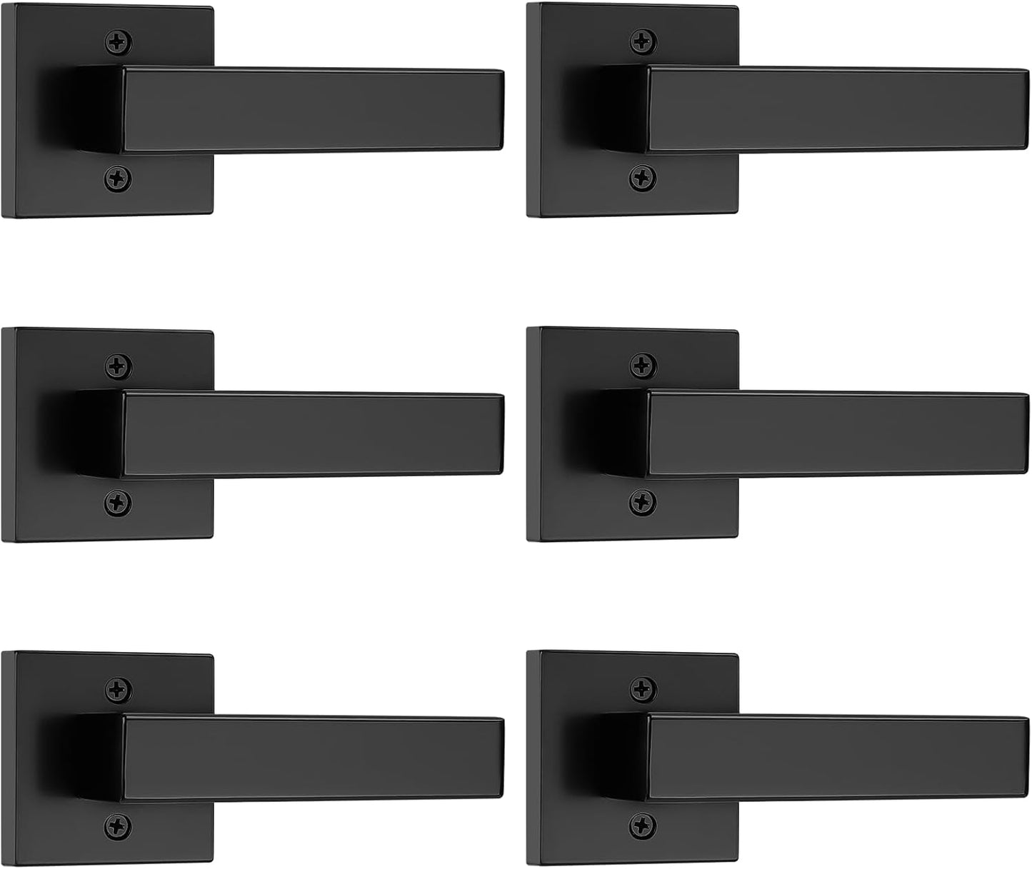 Probrico Dummy Lever Door Handles for Closets and French Doors