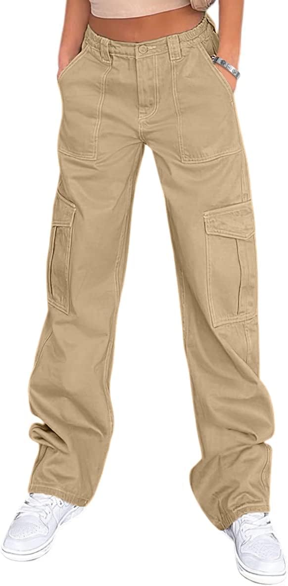 Lepunuo Cargo Pants for Women High Waisted Y2K Streetwear