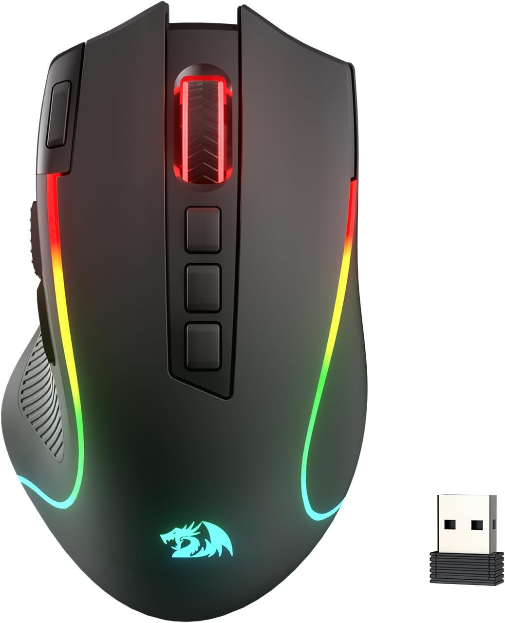 Redragon M612 PRO RGB Gaming Mouse - 8000 DPI & 9 Programmable Buttons
