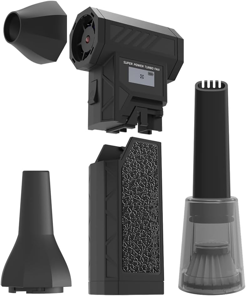 Cordless Electric Air Duster & Vacuum Cleaner for Home & Car