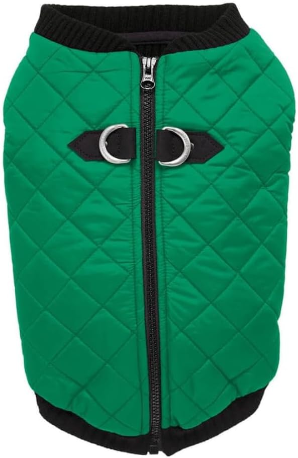 Gooby Fashion Vest Dog Jacket - Warm Zip Up Bomber for Small Dogs
