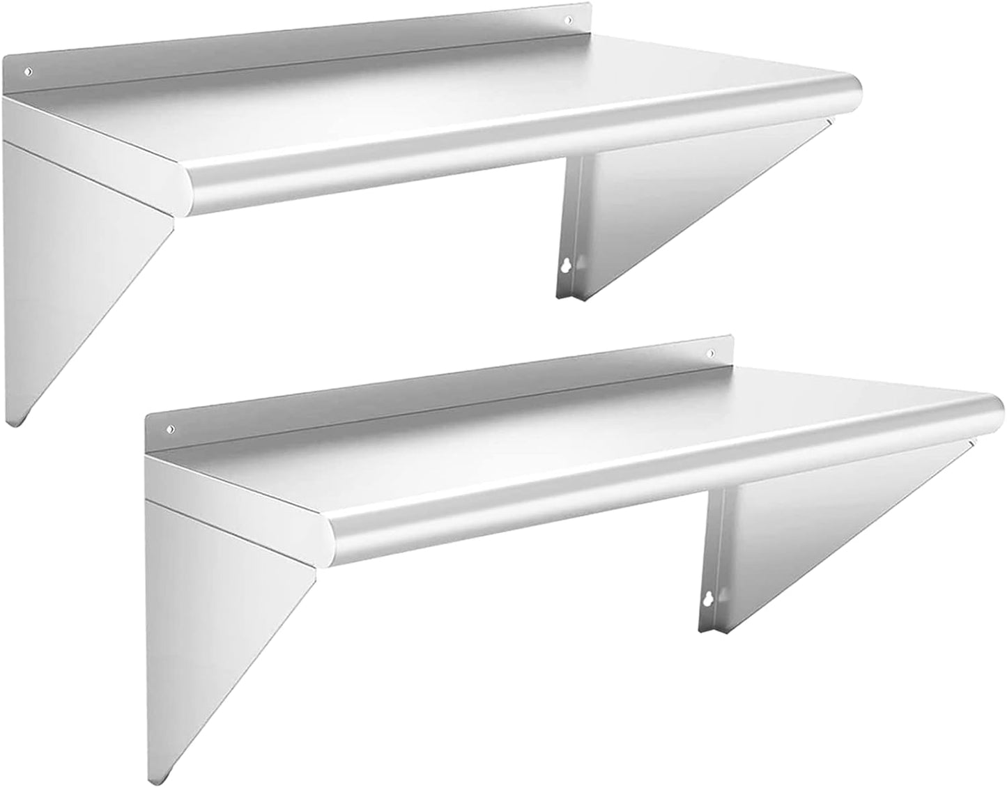 Stainless Steel Shelf 12in x 24in - 2 Pack for Heavy Duty Use