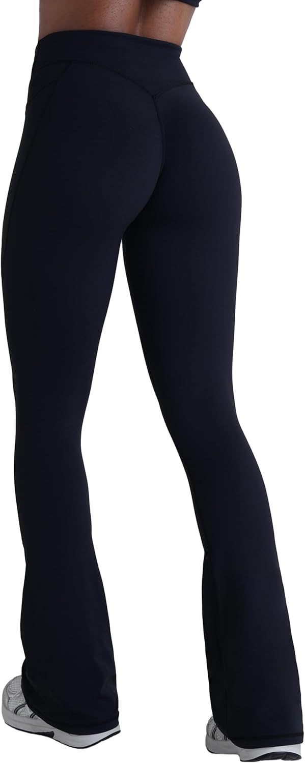 Sunzel Hidden Butt Lifting Scrunch Flare Leggings for Women