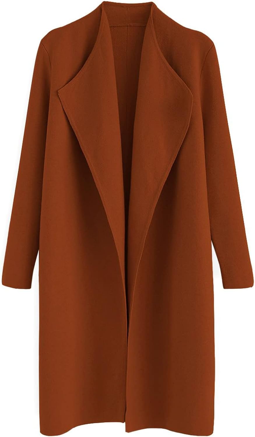 Chic Open Front Knit Coat Cardigan for Stylish Layering