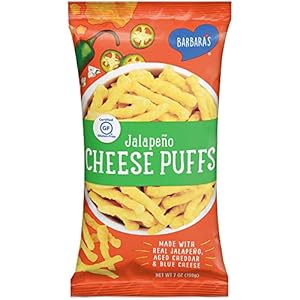 Barbara's Jalapeno Cheese Puffs - Gluten Free Snack Delight