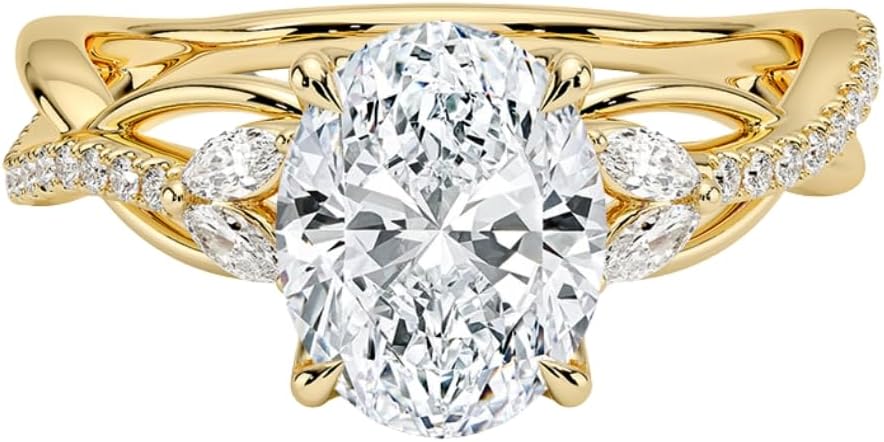 1-3 CT Moissanite Engagement Ring - Handcrafted Elegance