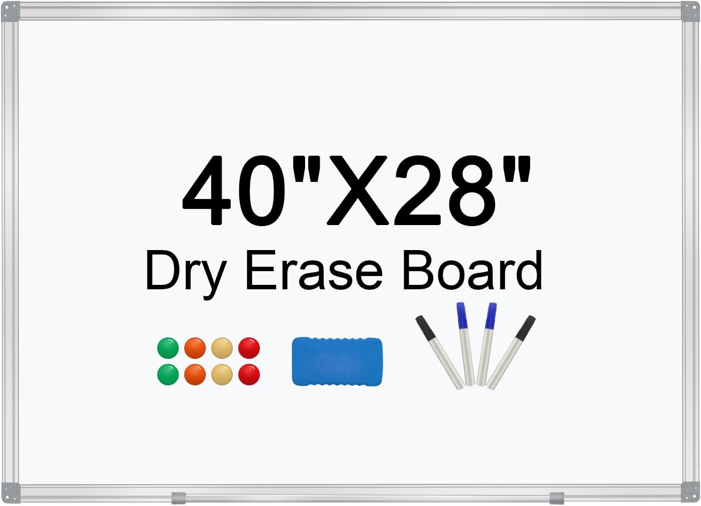 H-Qprobd Dry Erase Board for Wall - Magnetic Whiteboard 40x28