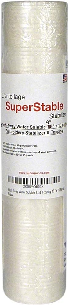 Superpunch Water Soluble Stabilizer 9x10yd - Ultimate Fabric Support