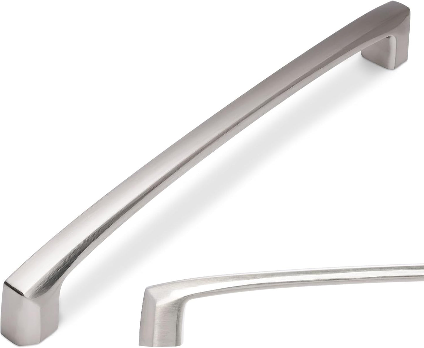 7 Inch Kitchen Cabinet Handles - Brushed Satin Nickel Pulls