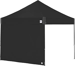 E-Z UP Single Sidewall for 10ft Straight Leg Canopy - Black