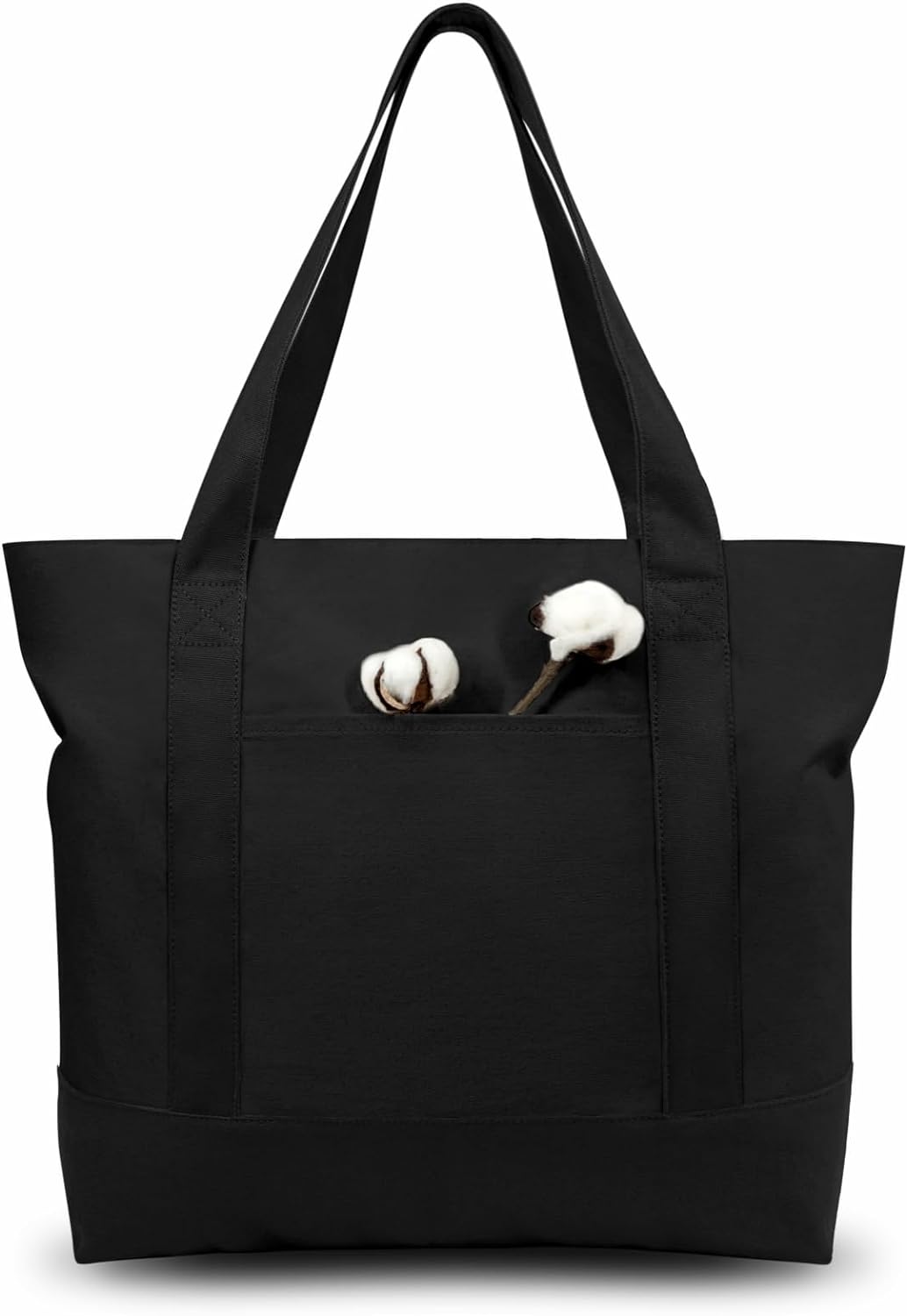 TOPDesign Canvas Tote Bags - Reusable Grocery Shopping Bags