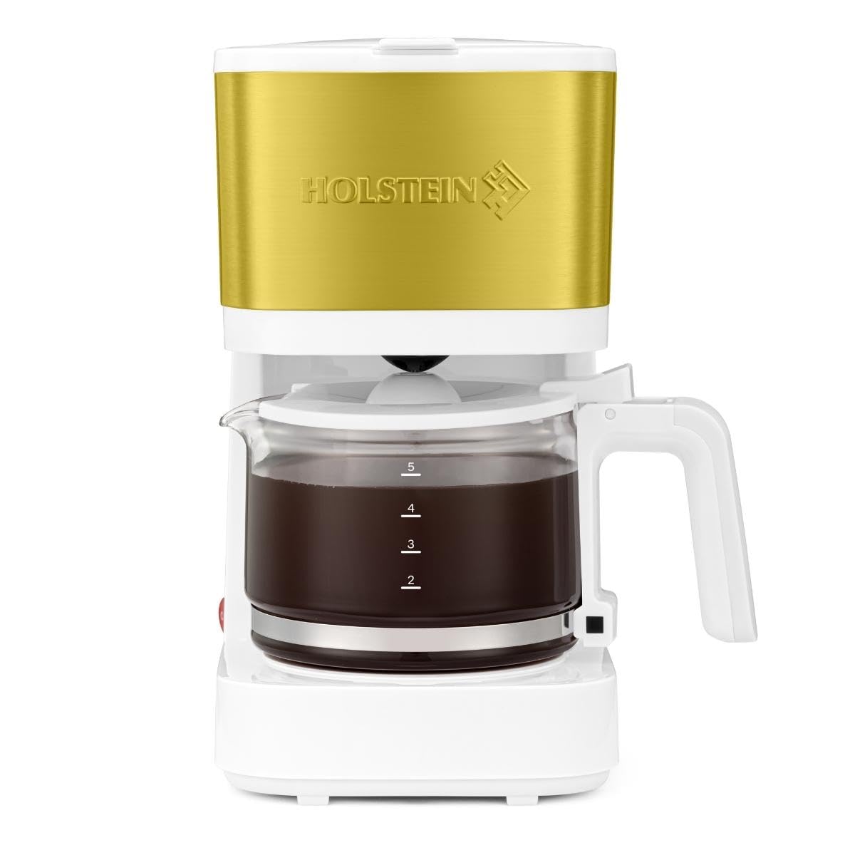 Compact 5 Cup Drip Coffee Maker with Auto Pause & Serve Feature