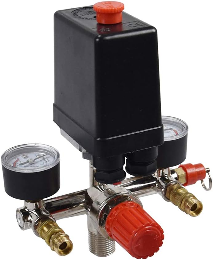 Effortlessly Control Air Pressure: Switch Valve & Gauge