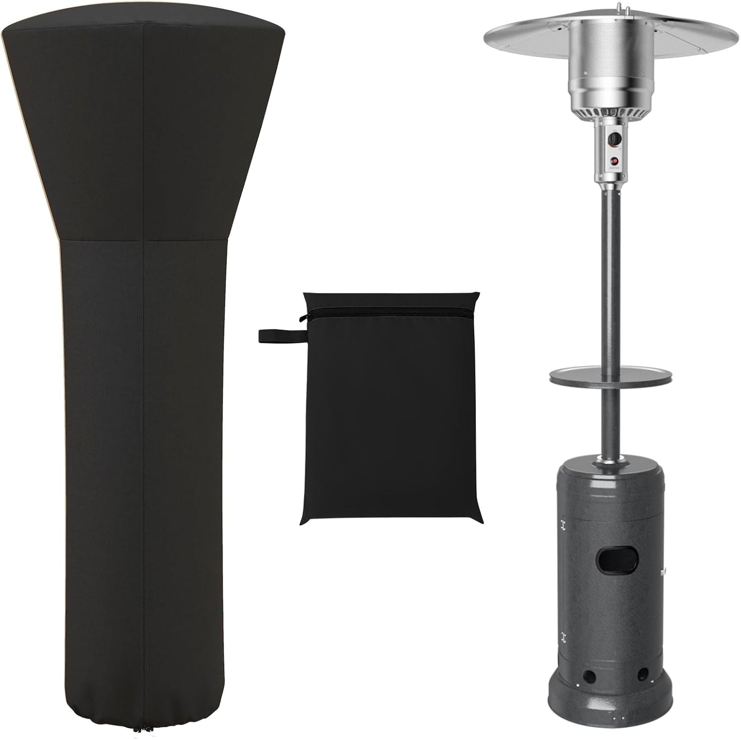 COSTWAY Waterproof Patio Heater Cover, 87H, Sun Snow Resistant