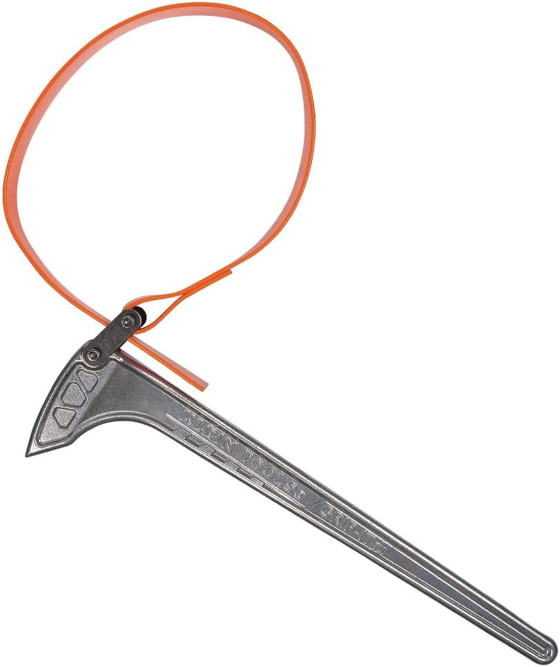 Klein Tools Adjustable Grip-It Strap Wrench for Tight Spaces