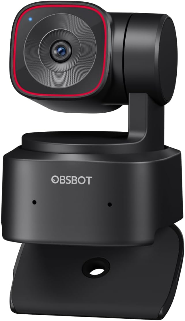 OBSBOT Tiny 2 Lite 4K Webcam with AI Tracking for Streaming