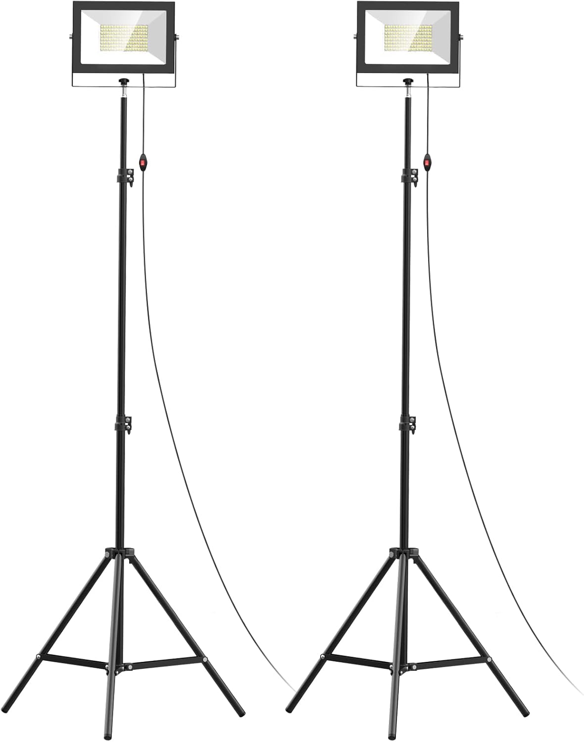 LIVOWALNY 2PCS LED Work Lights with Stand for Any Task