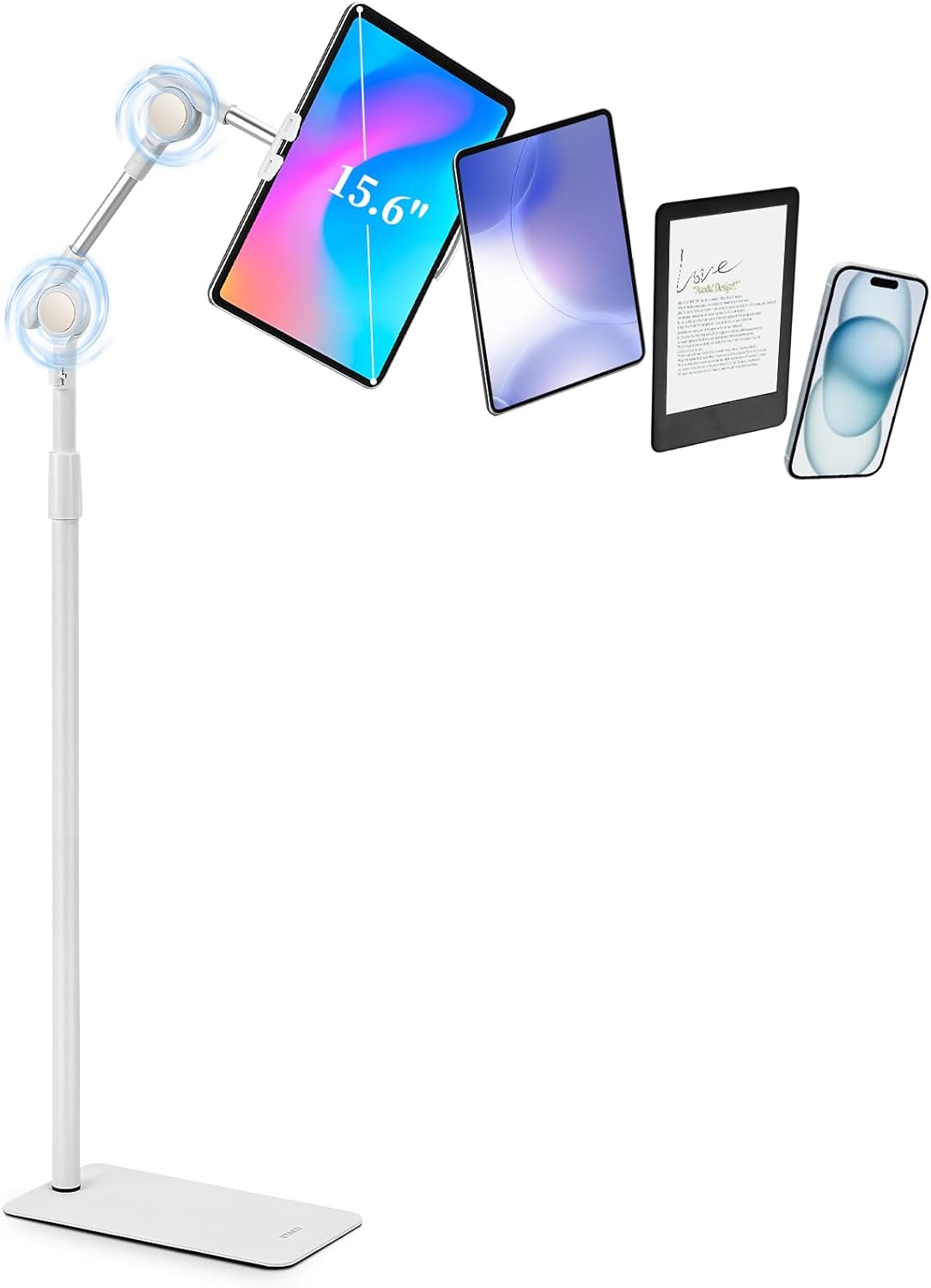 SHUWEI Tablet Floor Stand with Adjustable Height and Stability