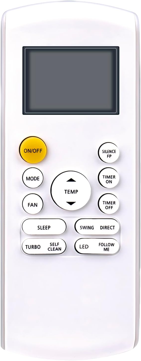 Senviller Mini Split AC Remote - Celsius/Fahrenheit Display