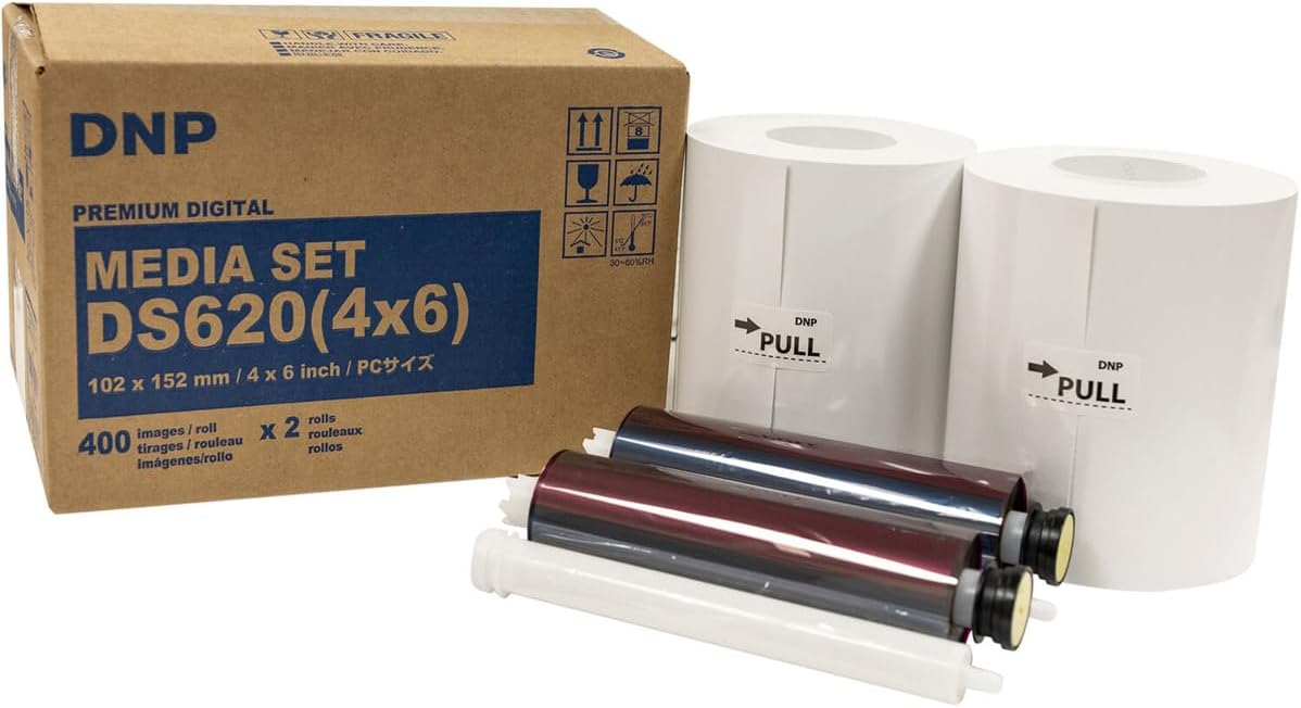 DNP 4x6 Dye Sub Media for DS620A Printer - 400 Prints Per Roll