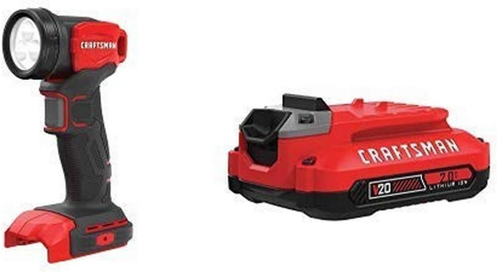 CRAFTSMAN V20 LED Work Light for Heavy Duty Jobsite Use