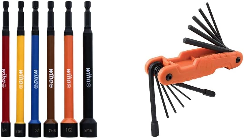 Wiha 70486 Magnetic Nut Setter Set and Klein Tools Hex Wrench