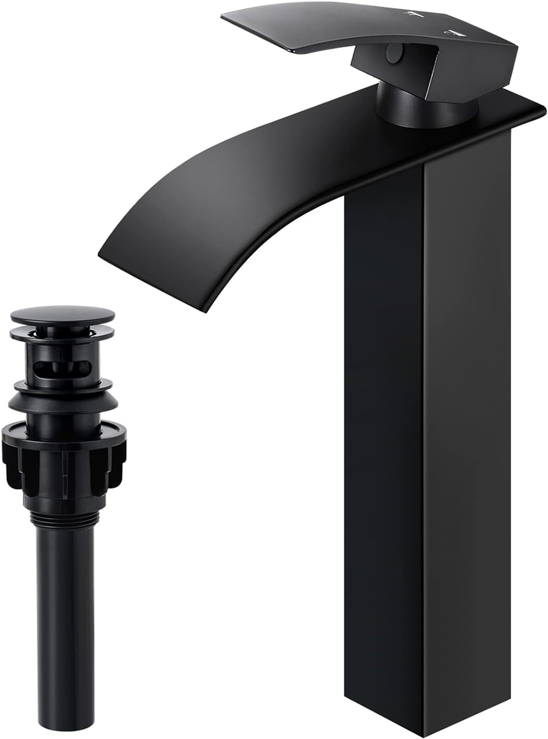 Qomolangma Tall Waterfall Bathroom Faucet for Vessel Sinks