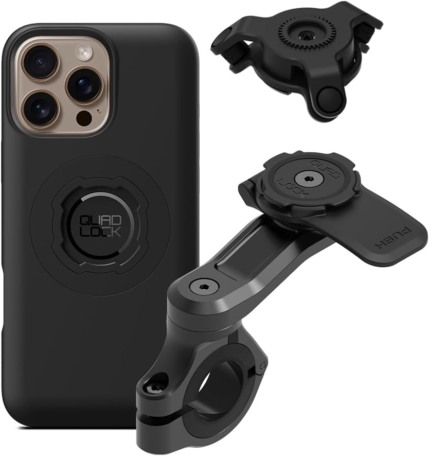 Quad Lock Motorcycle Handlebar Mount PRO Kit with MAG Case
