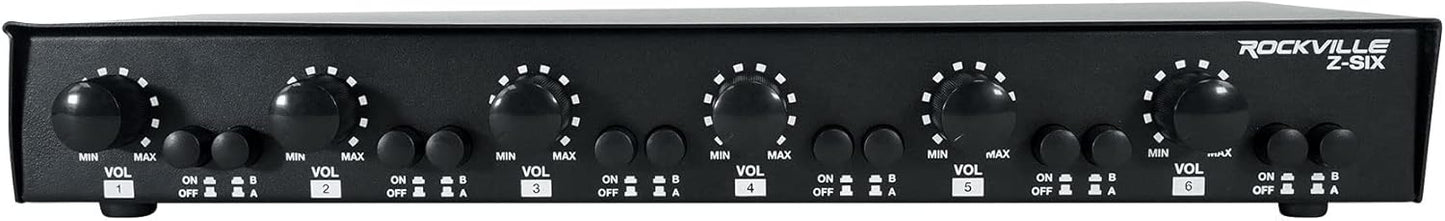 Rockville Z-SIX 6 Zone Audio Zoner - Control With Ease
