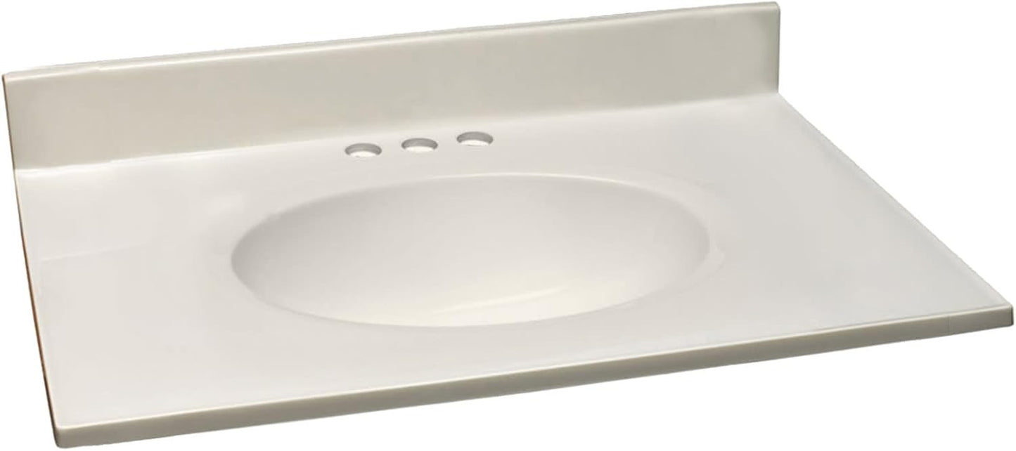 Design House Cultured Marble Vanity Top with Sink for Bathrooms