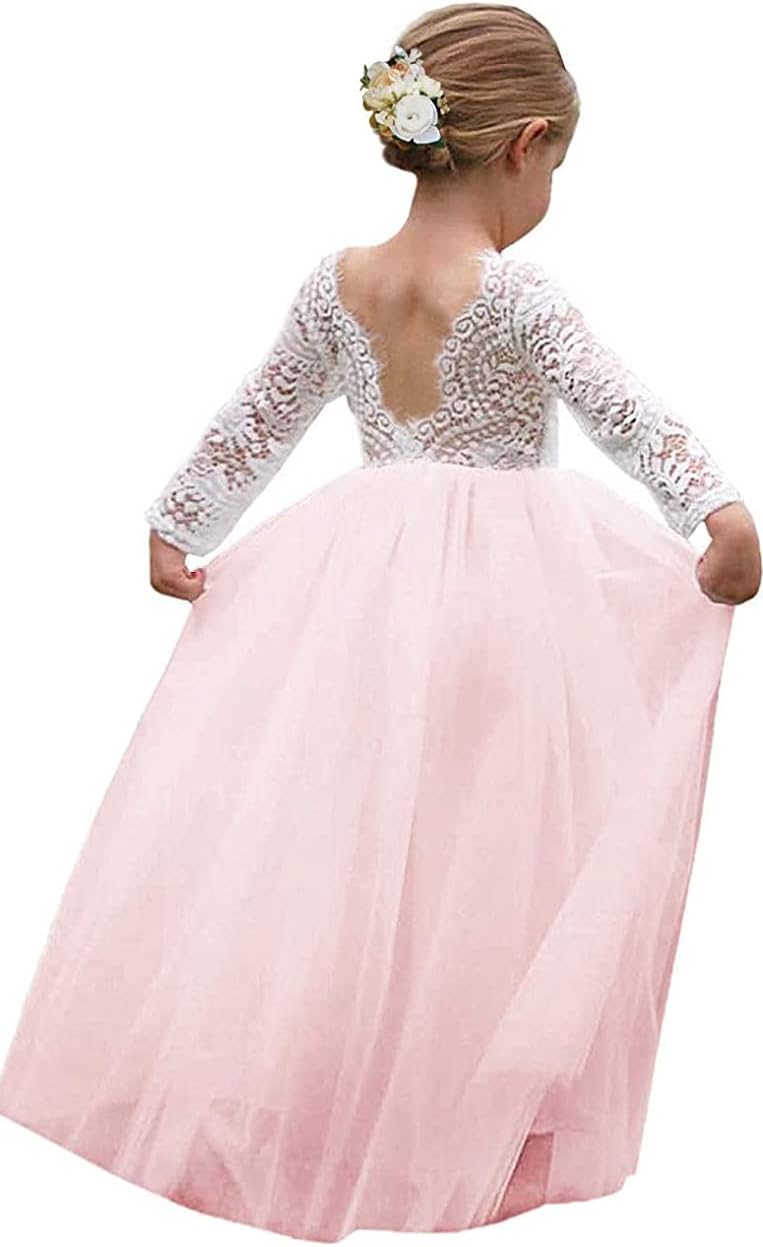 Topmaker Flower Girl Dress for Toddler Baby Girls Special Occasion