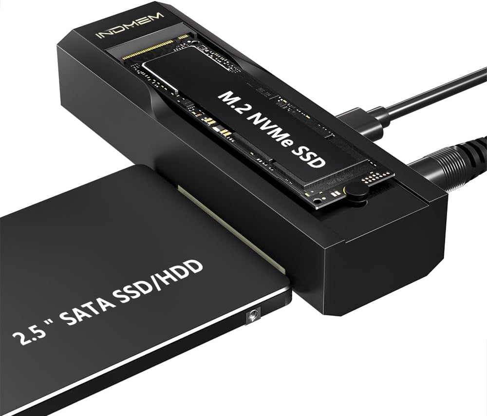 M.2 NVMe SSD Enclosure Adapter for Fast Data Transfer and Cloning