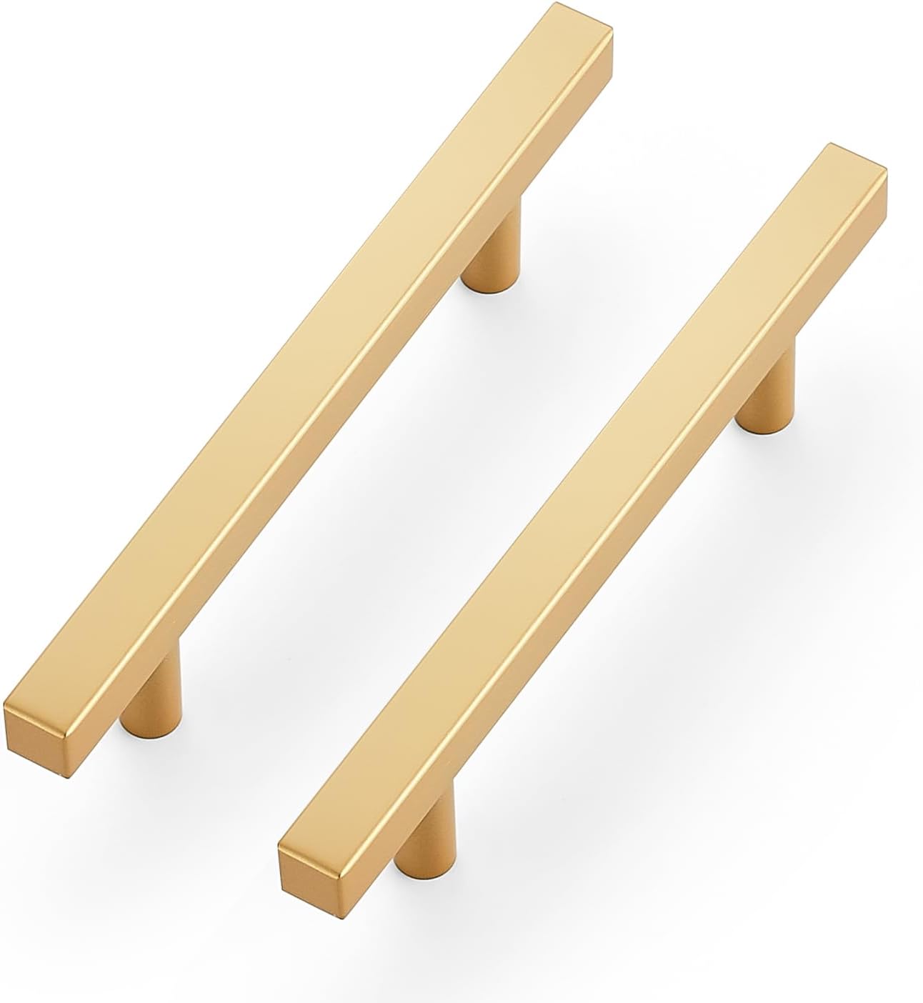 Ravinte Brass 3-3/4 Inch Hole Center Champagne Gold Handles