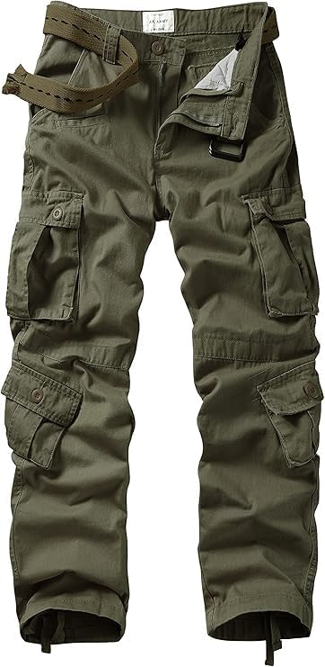 Men's Cargo Pants for Outdoor Adventures and Work with Pockets