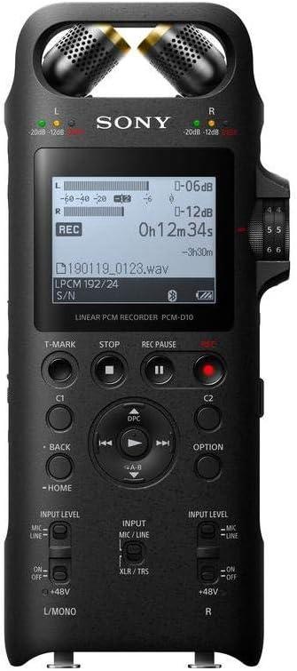 Sony PCM 2 Portable Studio Recorder with Bluetooth and XLR Inputs