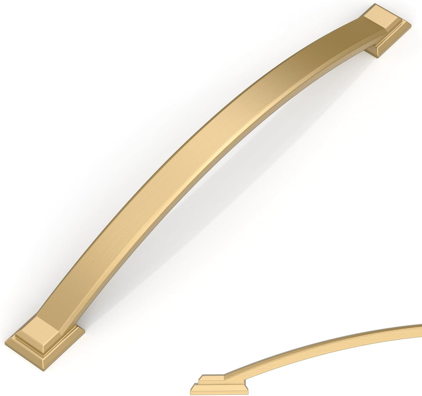 Amerdeco 10 Pack Champagne Bronze Cabinet Pulls for Kitchen