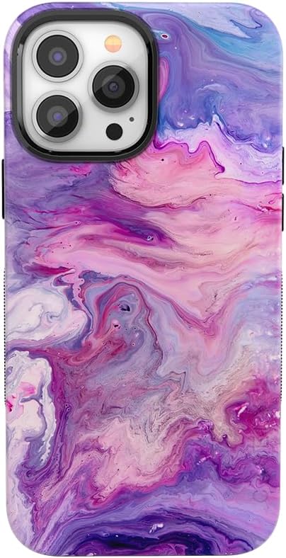 Casely iPhone 13 Pro Max Case with MagSafe - Purple Marble Design