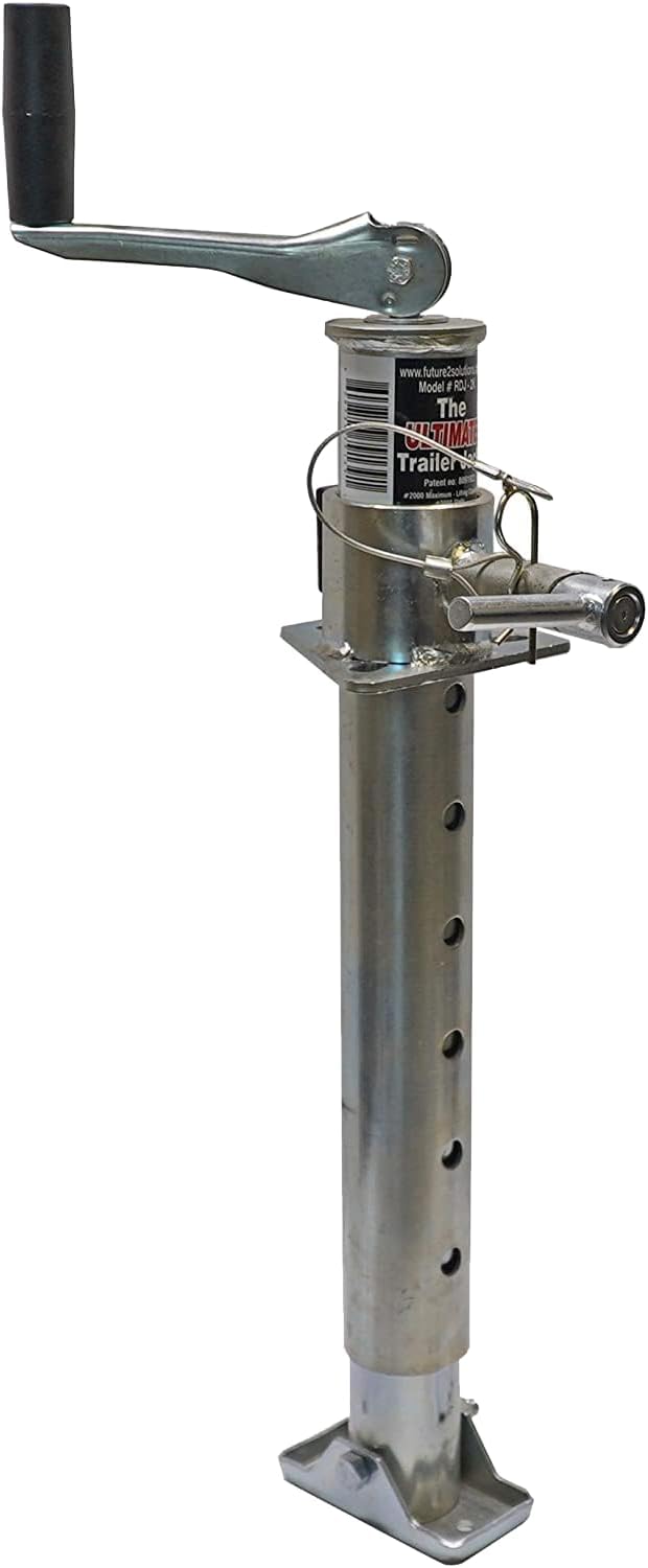 2000lb Top-Wind No-Crank Tongue Jack for Boat and RV Trailers