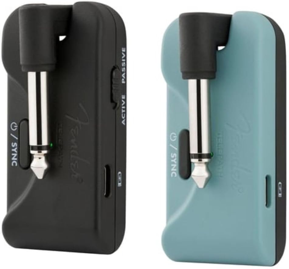 Fender Mystic Ice Blue & Black Telepath Wireless System