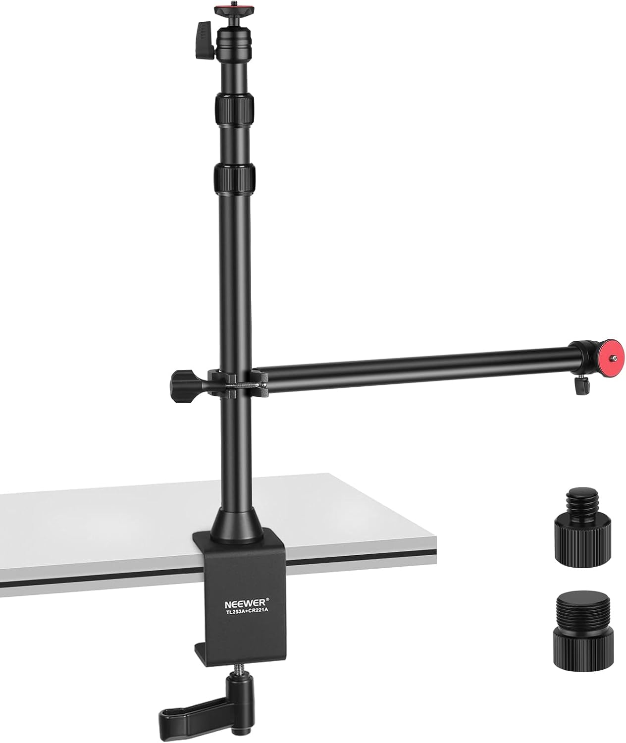 NEEWER Camera Desk Mount with Adjustable Arm for Filming
