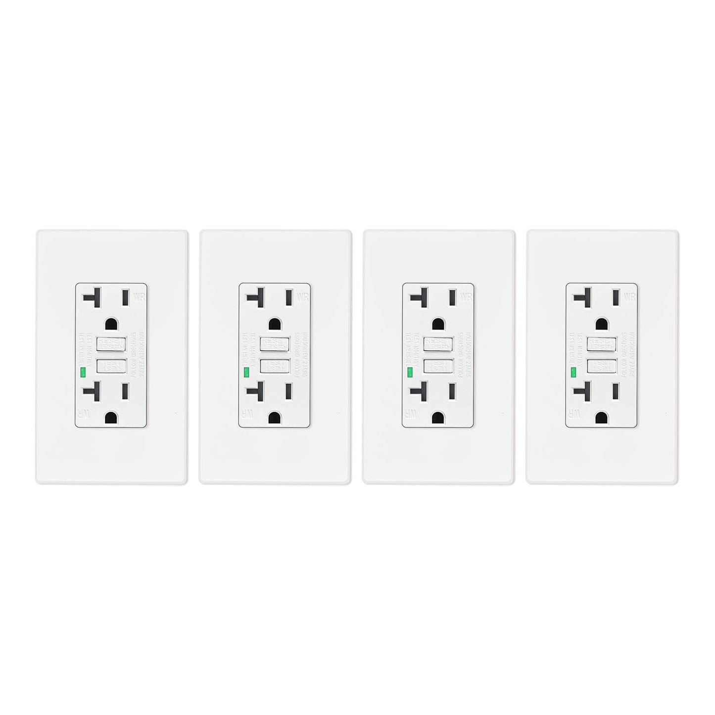 20A GFCI Outlet with LED Indicator for Indoor and Outdoor Use
