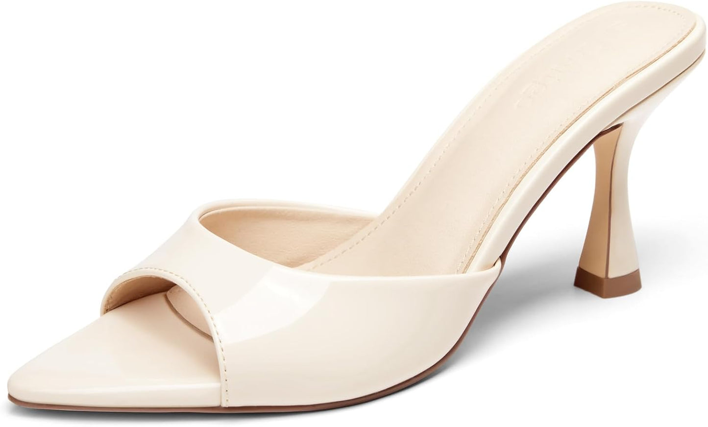 Coutgo Womens Heeled Mules for Elegant Style and Comfort