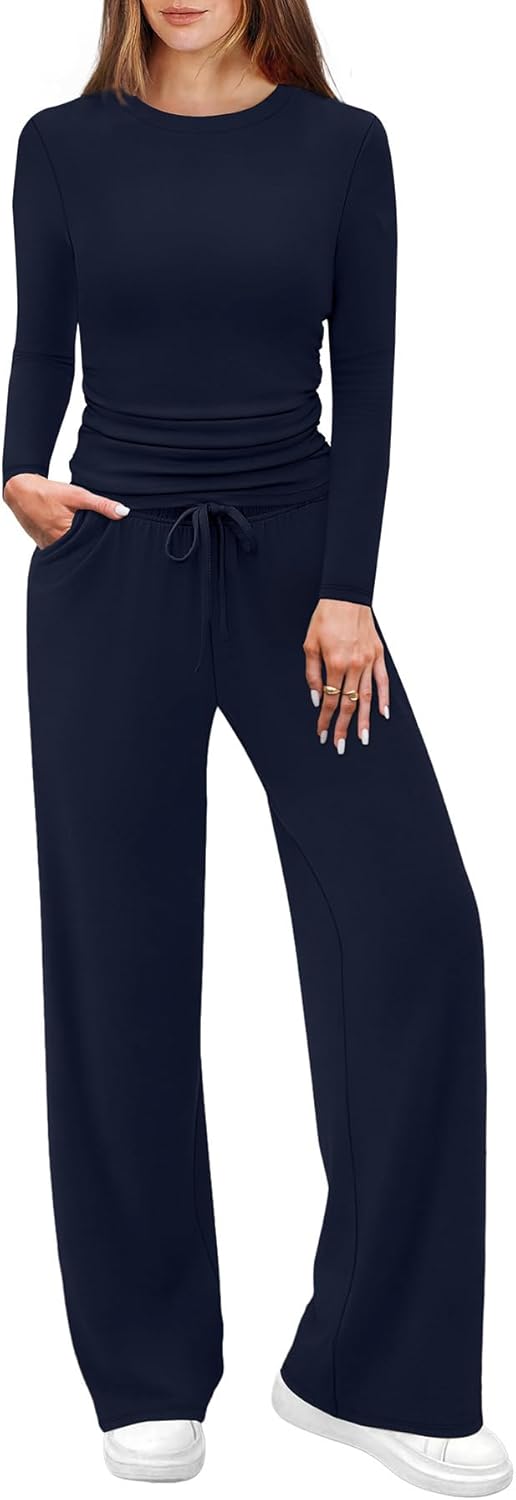 WIHOLL Lounge Sets for Women: Stylish 2 Piece Vacation Outfit