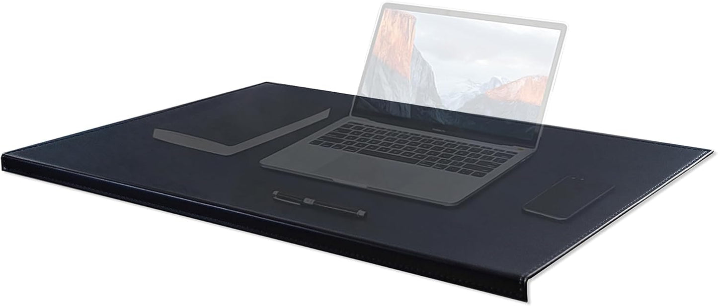 AKOZLIN Soft PU Leather Desk Mouse Mat with Full Grip Lip