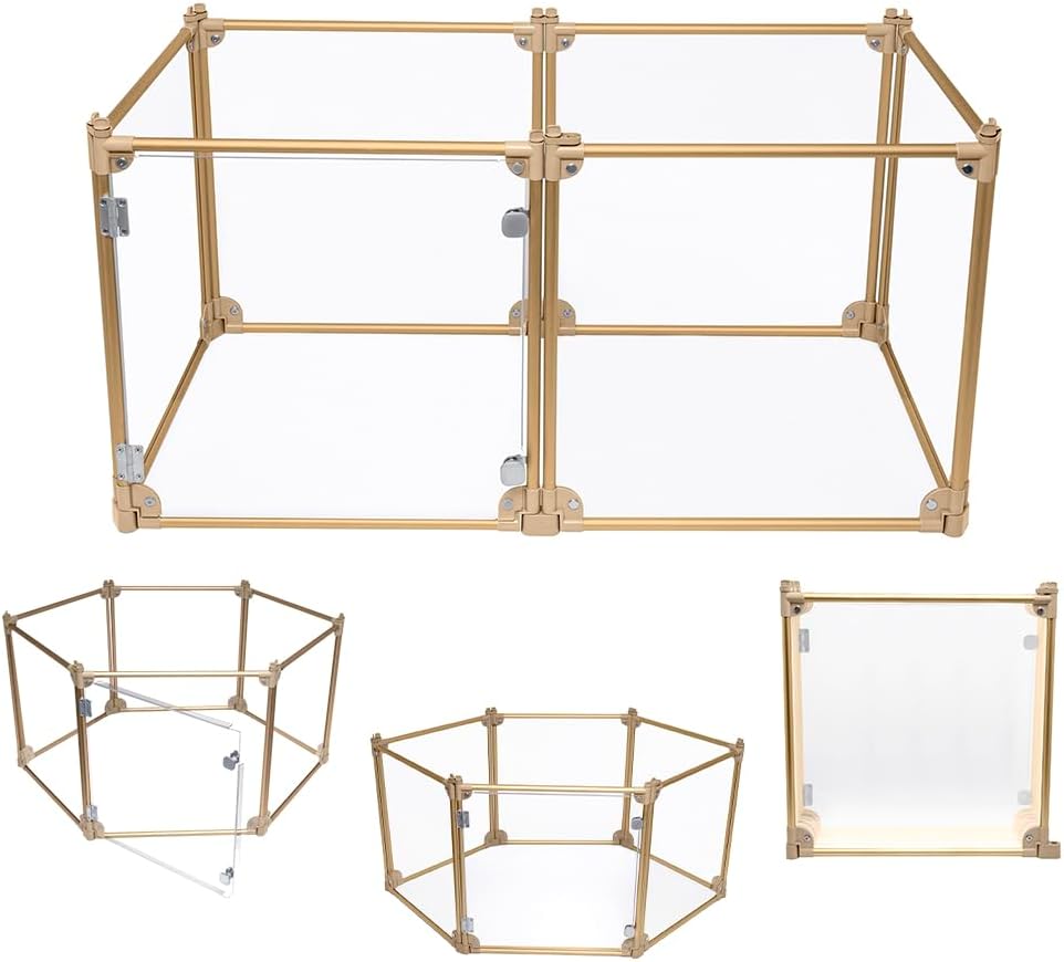 Front Row Foldable Dog Playpen for Safe and Fun Pet Time
