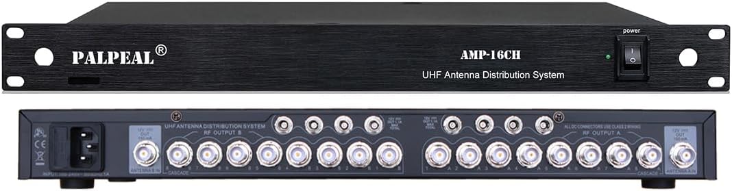 AMP-16CH 16 Channels UHF Wireless Antenna Power Distribution System